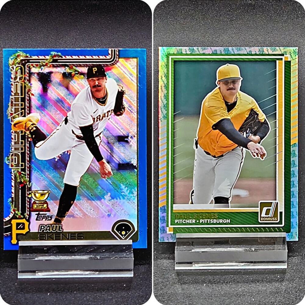 Paul Skenes Liberty Metallic Blue Glitter Pittsburgh Pirates Star